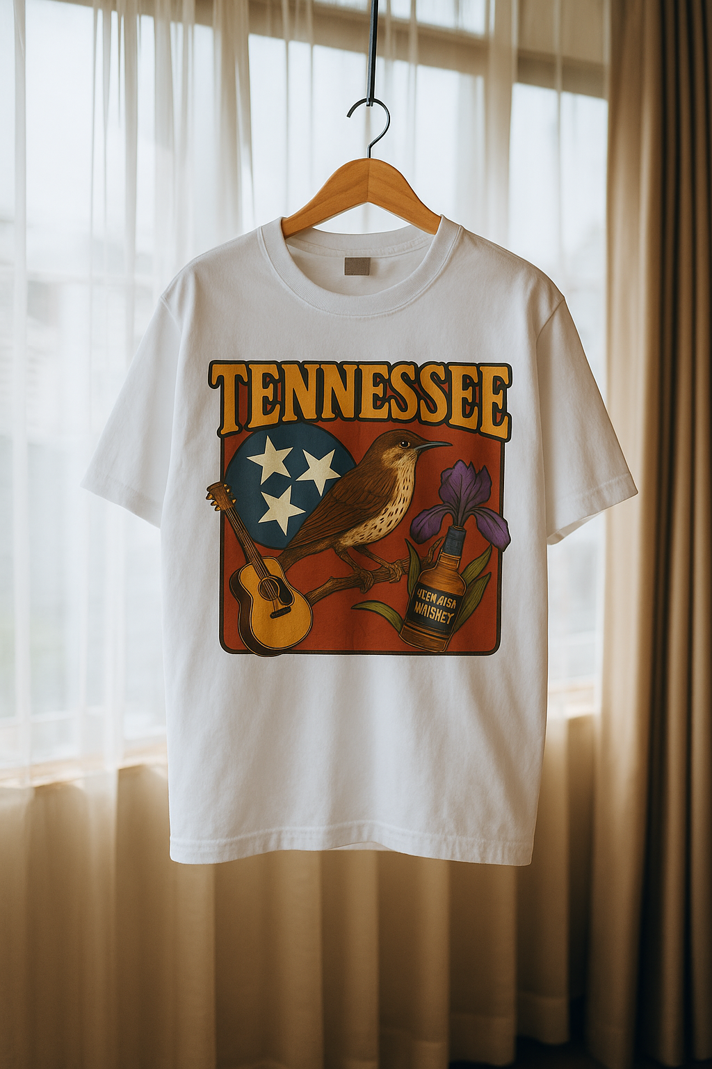 Tennessee Vintage T-Shirt - Mockingbird, Iris & Whiskey